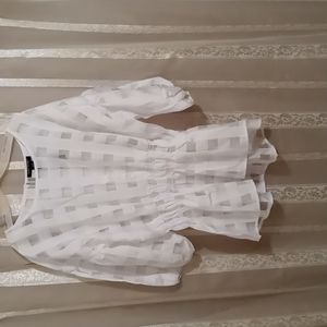 Ashley Stewart Size 18/20 New White Blouse